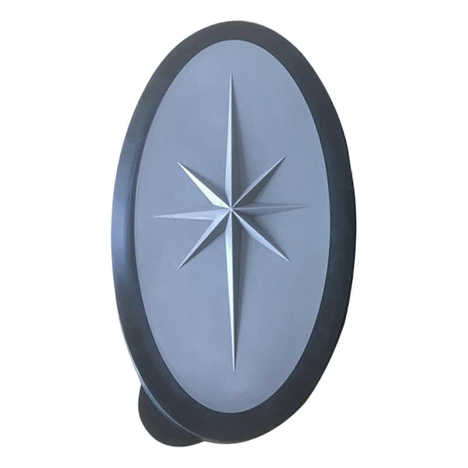 Oval Hatch Cover Non-Slip ABS Access Deck Fits for Canoe Water Sport Yacht Grey