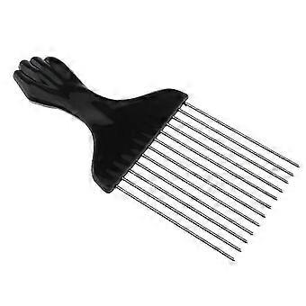 Stainless steel afro comb, curling comb hairdresser salon comb hair styling