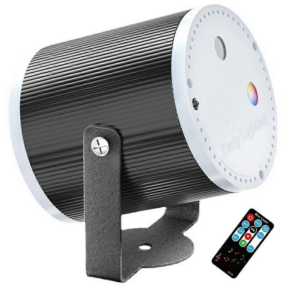 Starry Sky Laser Projector Light with Bracket Sound Activated LED Stage Lamp for Party KTV (With Rem