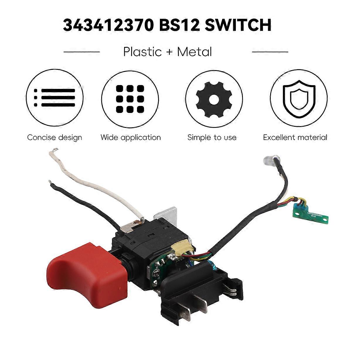 BS12 Power Tool Switch For Power Max BS 10.8V 12V
