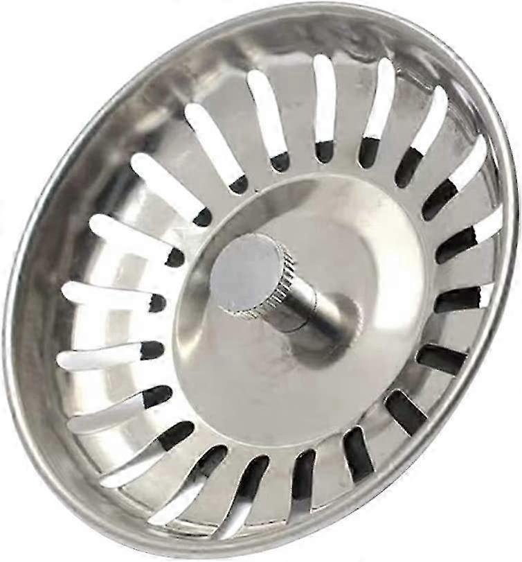 2pcs universal basket strainer 8cm stainless steel kitchen sink double layer