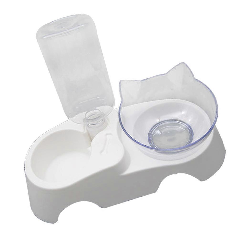 Pet Water Station Cat Dog Food Dispenser Stable Base Pet Water Dispenser for Feeding Time 1Set