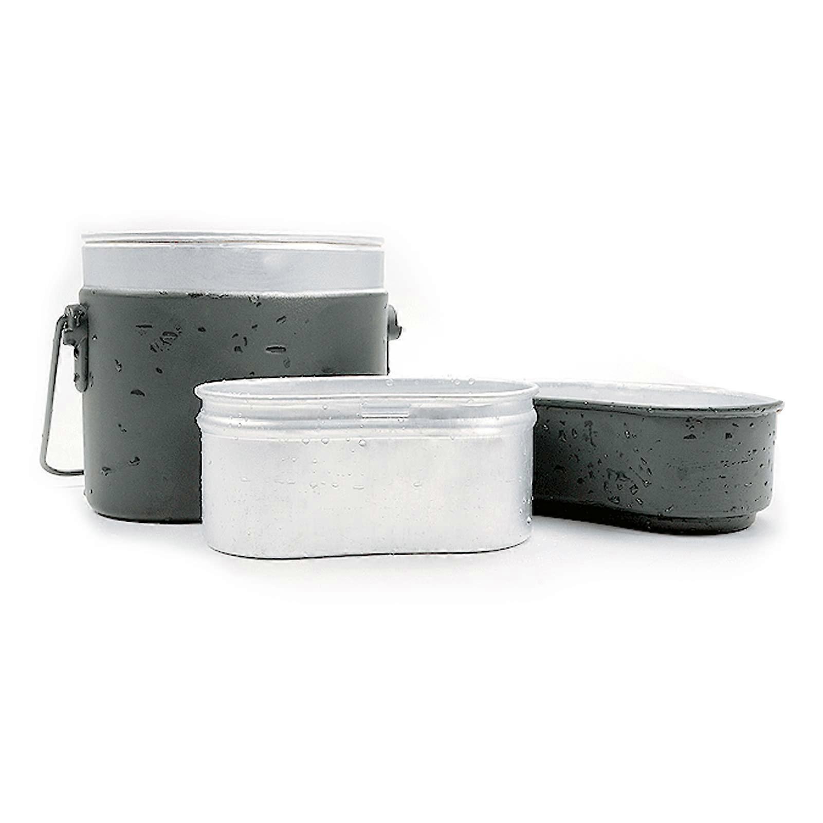 Military Measuring Box, Portable Aluminium Alloy Camping Bento Box with Non-Slip Handle for Outdoor Lunch and Activities