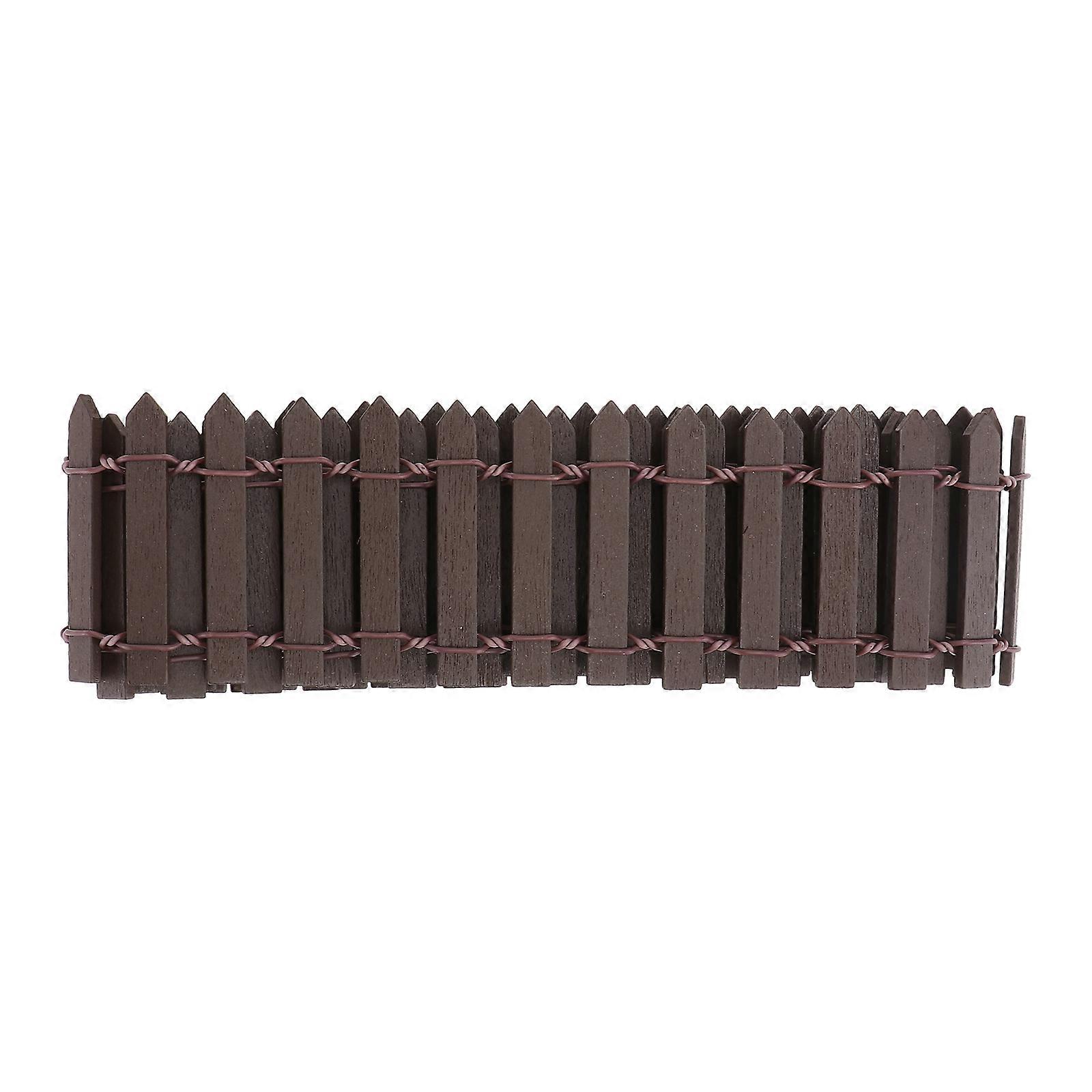 Mini Fence Decor Diy Landscaping For Garden Enthusiasts 100cm X 5cm X 0.2cm 1Set