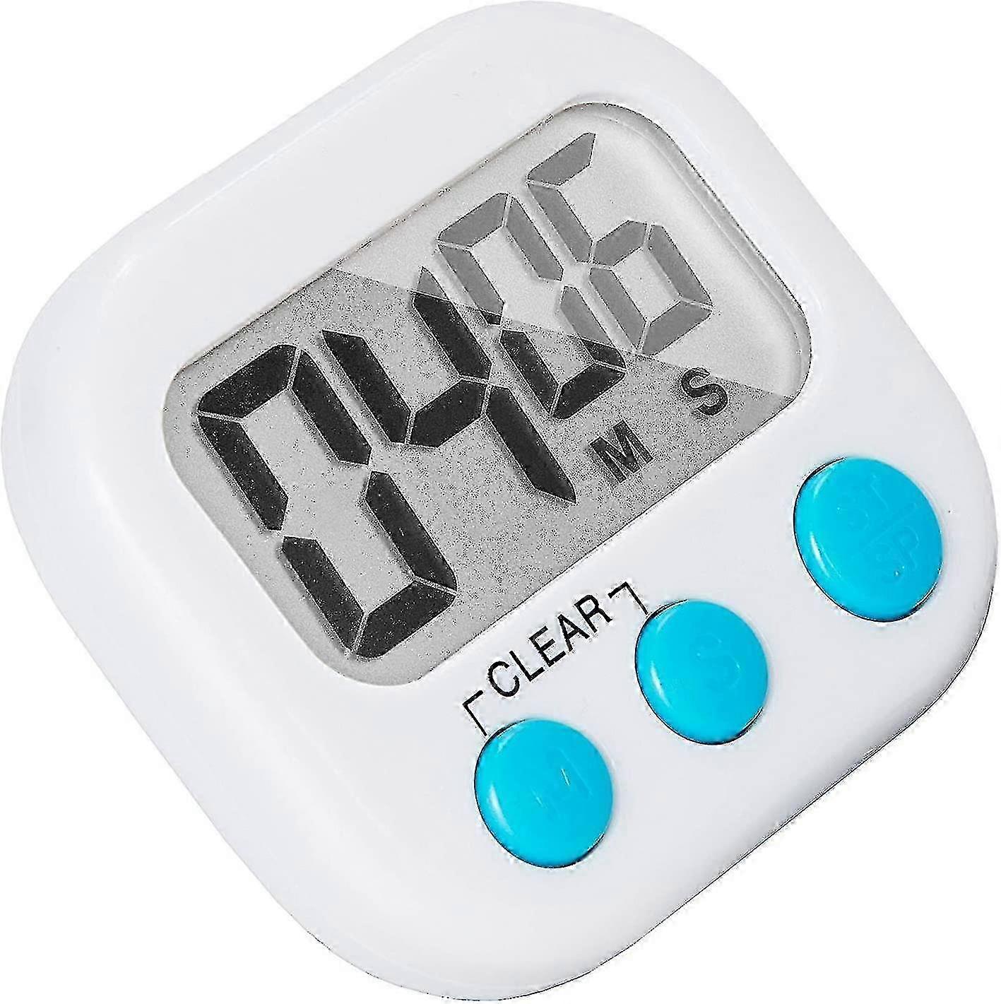 Small Digital Kitchen Timer with Magnetic Back and On/Off Switch for Minute and Second Count Up/Countdown