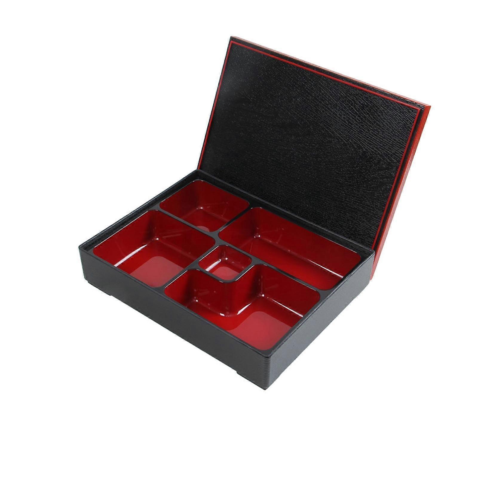 Japanese Bento Box for Lunch, 3-Compartment Serving Bowl, Sushi Tray for Rice and Sauce, Durable and Stylish Design