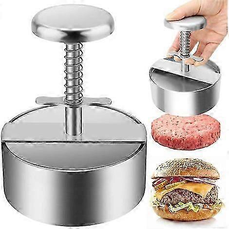 Winter promotion,Hamburger Press, 304 Stainless Steel Hamburger Press, Adjustable Easy To Use Hamburger Press, Non-Stick Hamburger Press for Family Ga