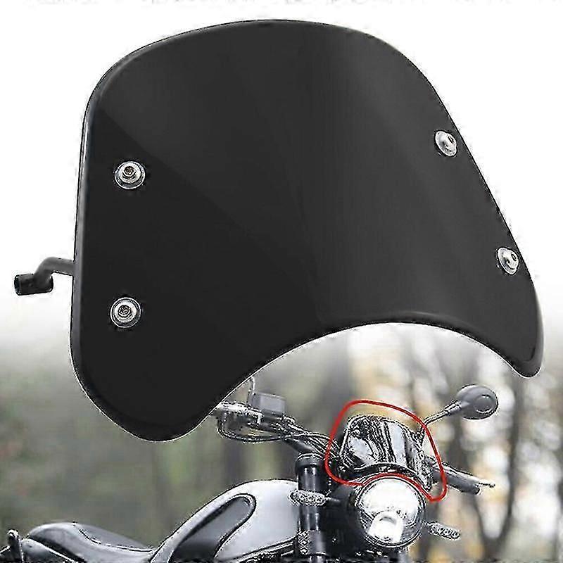 Exquisite Motorcycle Windshields Windshield Screen Headlight Fairing For Benelli Leoncino 500(black)