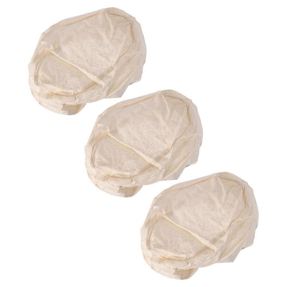 Bread Proofing Supply Fermenting Bread Tool Oval Shape Khaki Color 3Pcs