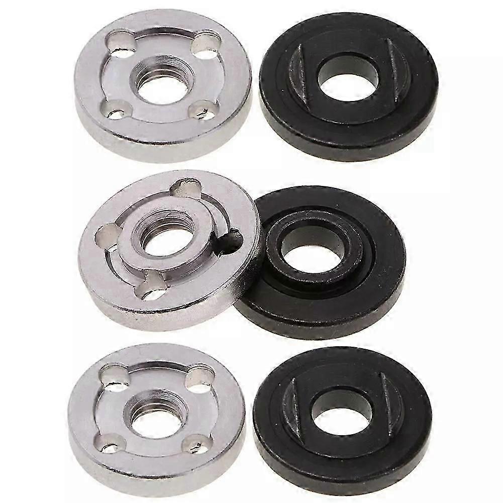 6Pcs Lock Nuts for Makita 9523 Nut Inner Outer Kit -Toothless,Toothed