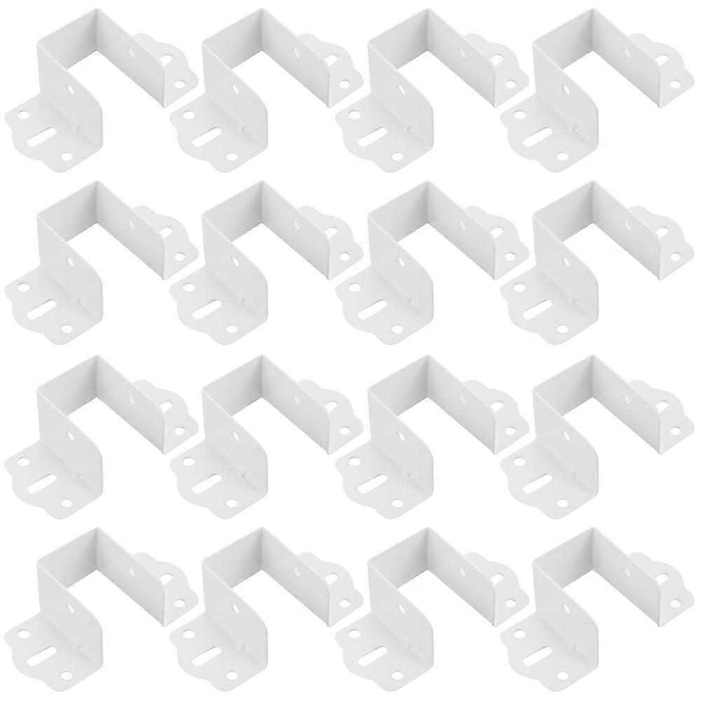 Bed Support Reinforcement Parts Bed Rail Brackets Heavy Duty Installation Bed Frame Components 16Pcs