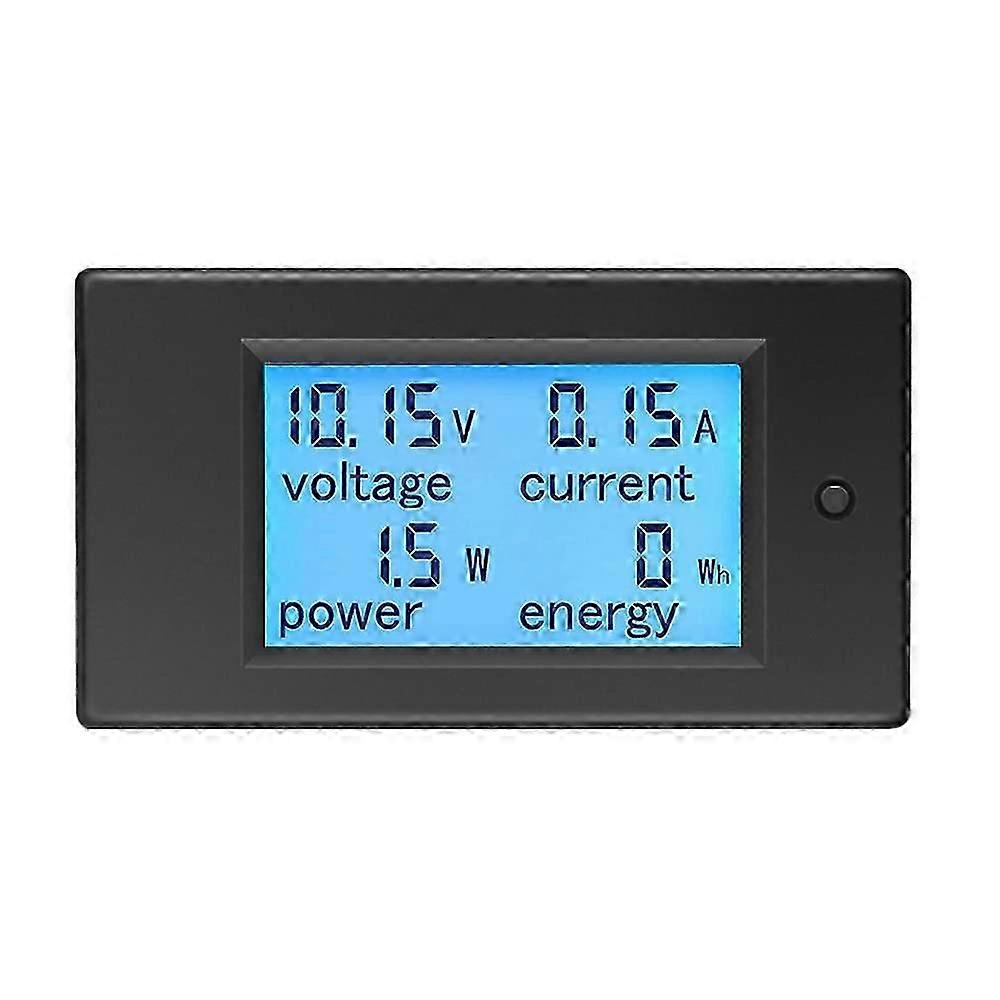 Digital LCD Voltage and Current Power Energy Meter, 12V DC 6.5-100V 20A Wattmeter Tester