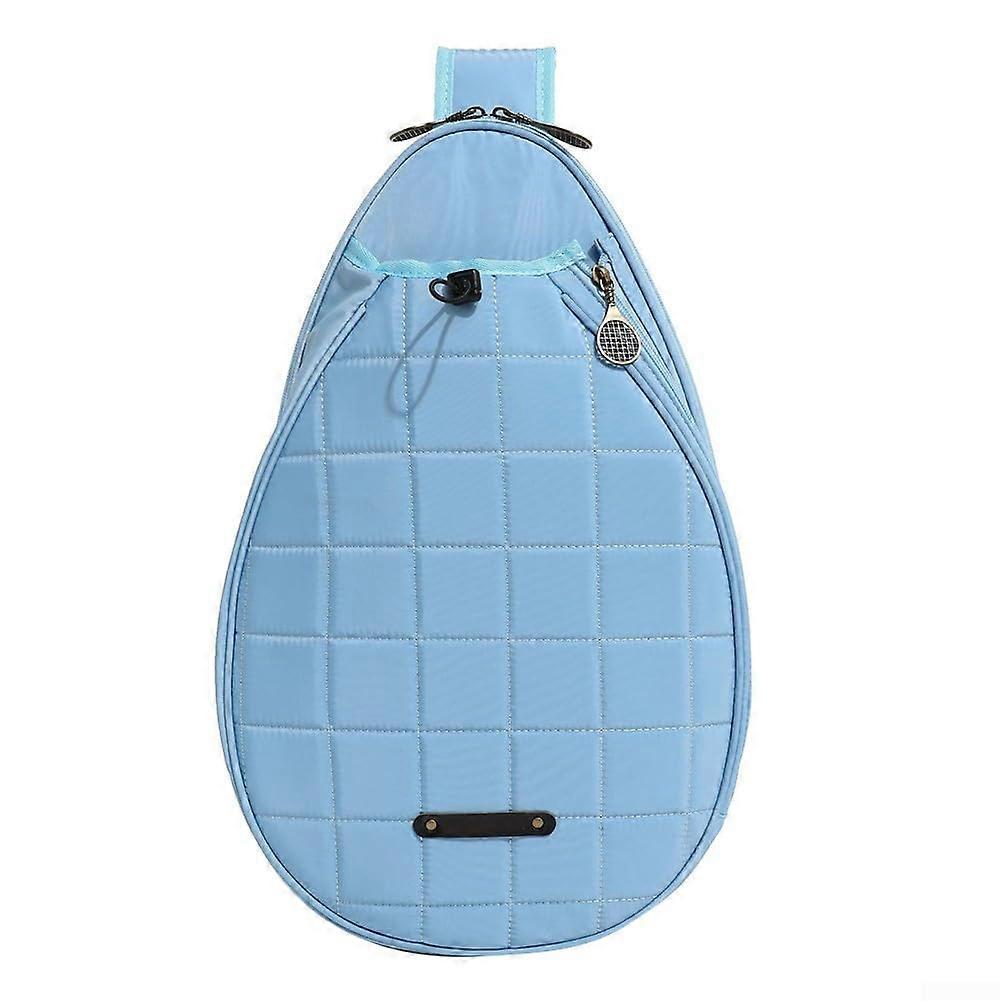 Crossbody tennis racket bag, racket protection, comfortable design, durable polyester, versatile use (blue)