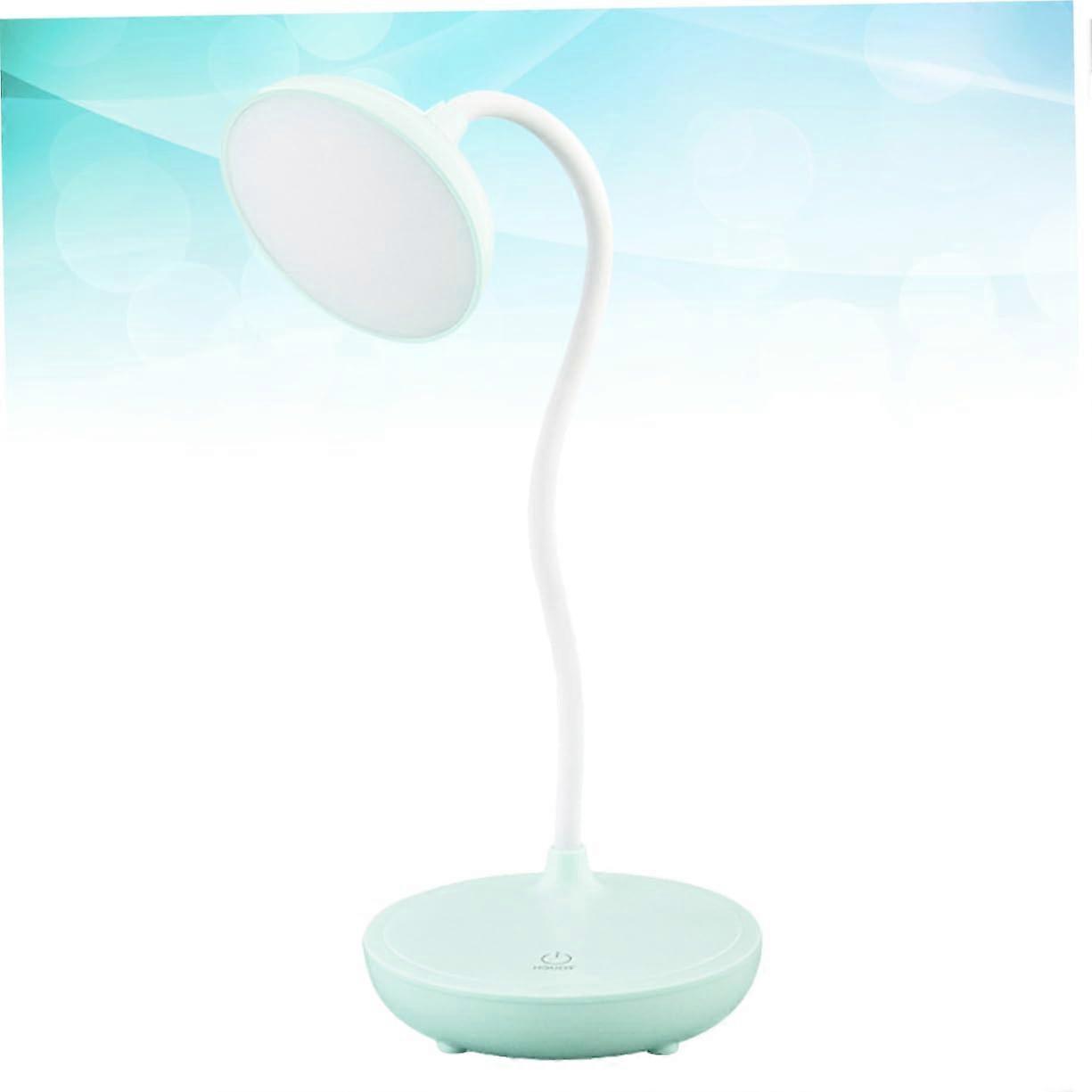 USB LED Desk Lamp Rechargeable Eye Protection Light for Reading, Office, and Bookmark Use - Blue Color, Adjustable Brightness