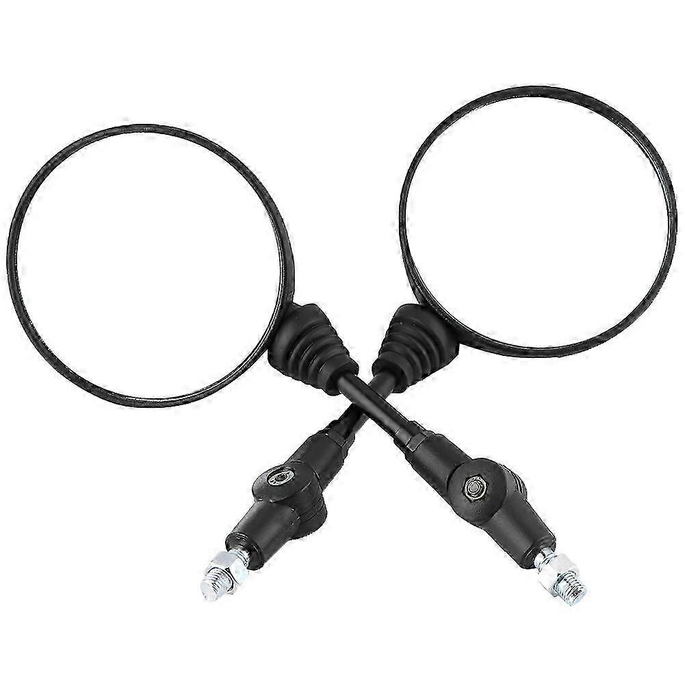 2Pcs Motorcycle Modified Folding Round Side Mirrors for a Specific Brand