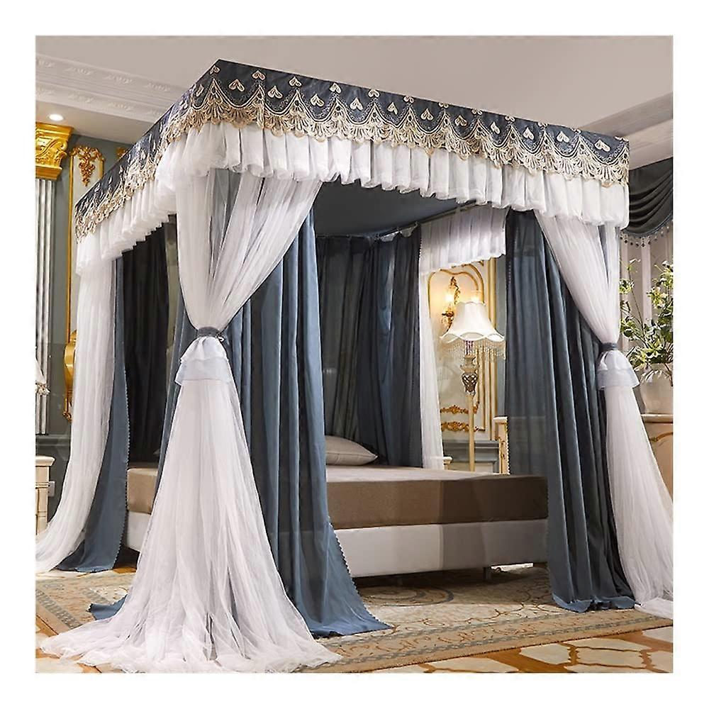 Mosquito Net For Bed Canopy 1.5x2x2m Four Seasons Including Screen Curtain Metal Support Style 10 & Style 12