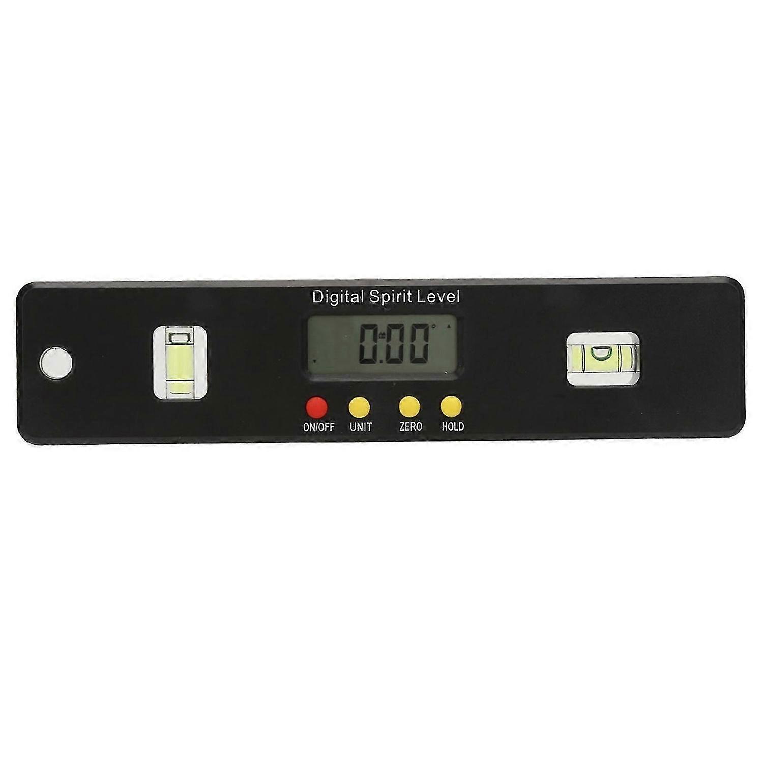 360 Degrees Mini Digital Protractor Angle Finder Inclinometer Magnetic Bottom (200mm)