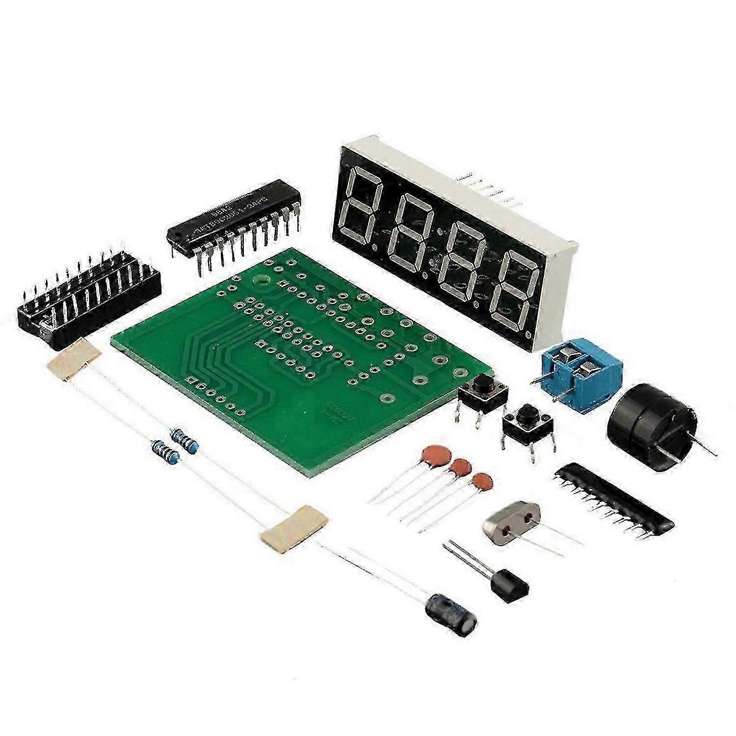4-Digit Digital Electronic Clock Kit, Microcontroller Digital Clock, 4-Digit Digital Clock Kit, Elec SZRH A-S