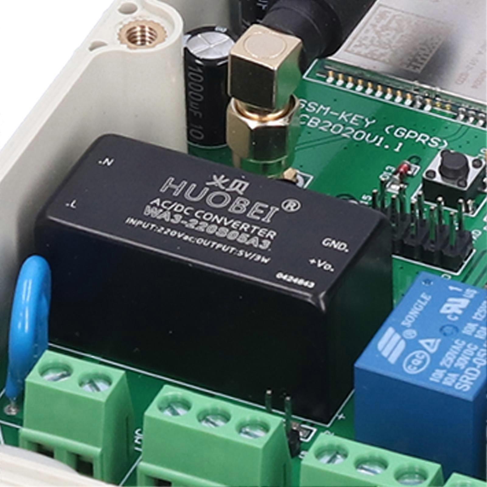 Remote Control Box Gate Opener Switch Controller Double Channel for GSMKEY4G 4G/3G/GSM AC 110V220V( Frequency )
