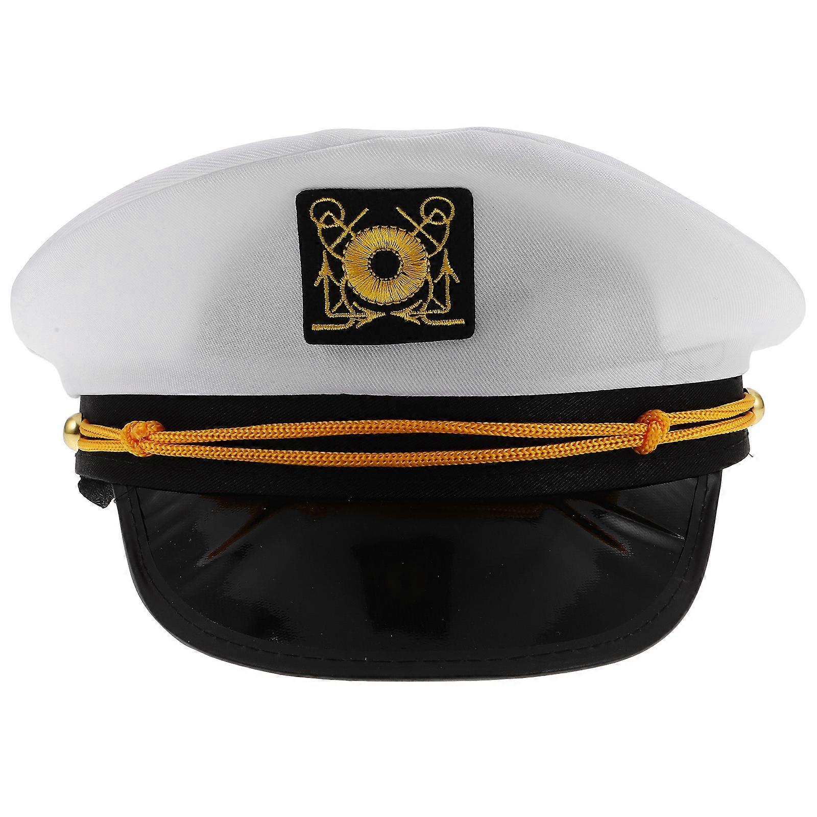 Captain Sailing Hat Marine Style Costume Accessory Adjustable Boat Events Halloween Masquerade Party Multi 1Pack