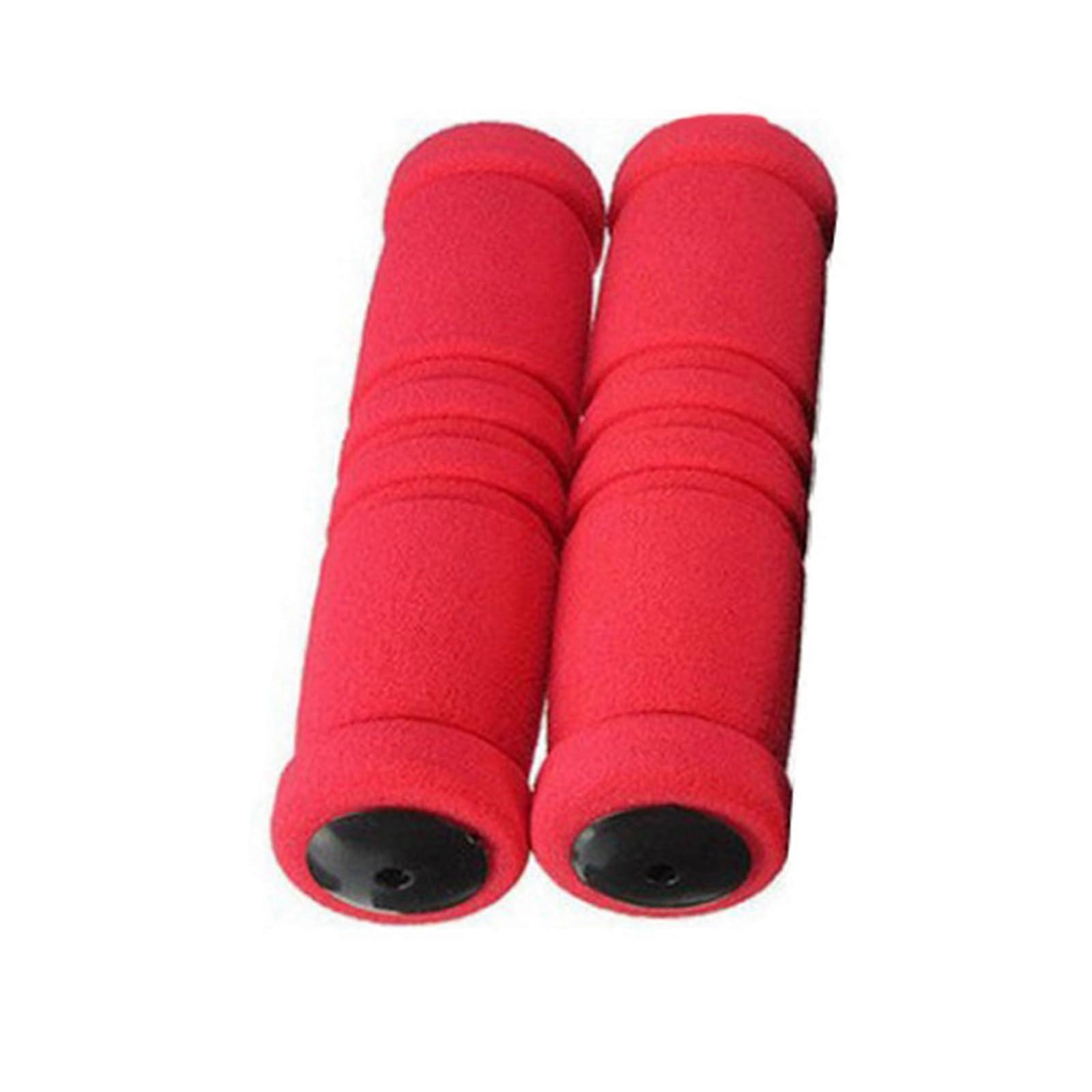 1 pair of foam bicycle handlebar grips, foam, bicycle grips for road bikes, mountain bikes, folding bikes