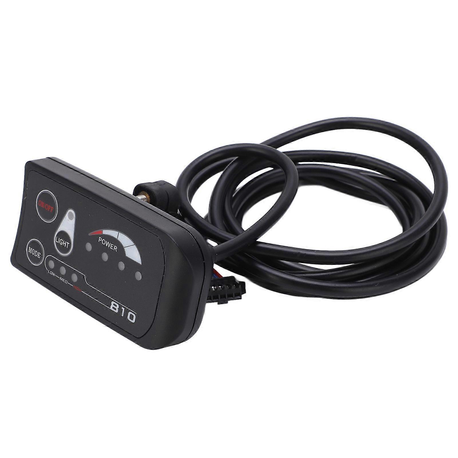 Electric Bicycle LED Display Control Panel 36V 48V S810 LED Display Meter for Electric Bike 5 Pin Ordinary InterfaceYMQX)