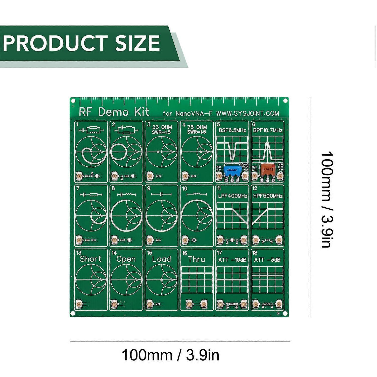 Radio Frequency Demo Kit Radio Frequency Tester Board Filter Attenuator for Vector Network Analyzer