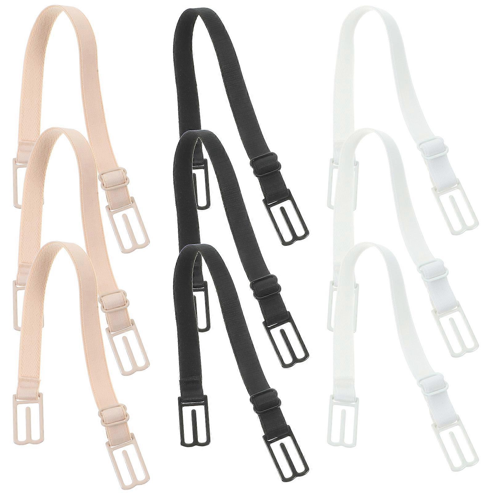 Elastic Shoulder Straps Antislip Lightweight Extensions for Women Vests Tube Dresses Cross Back Design