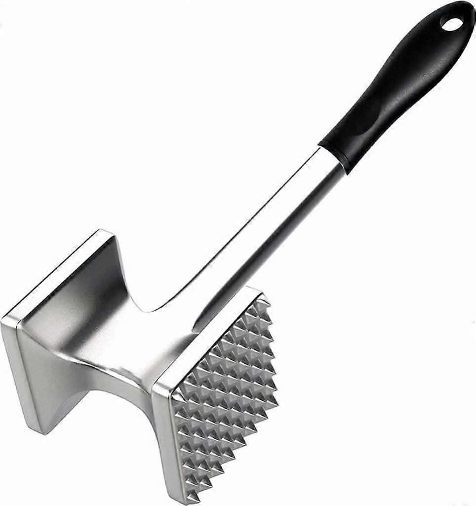 Large Meat Tenderizer Hammer Tool Sturdy Stainless Steel Steak Masher for Veal and Chicken Breasts