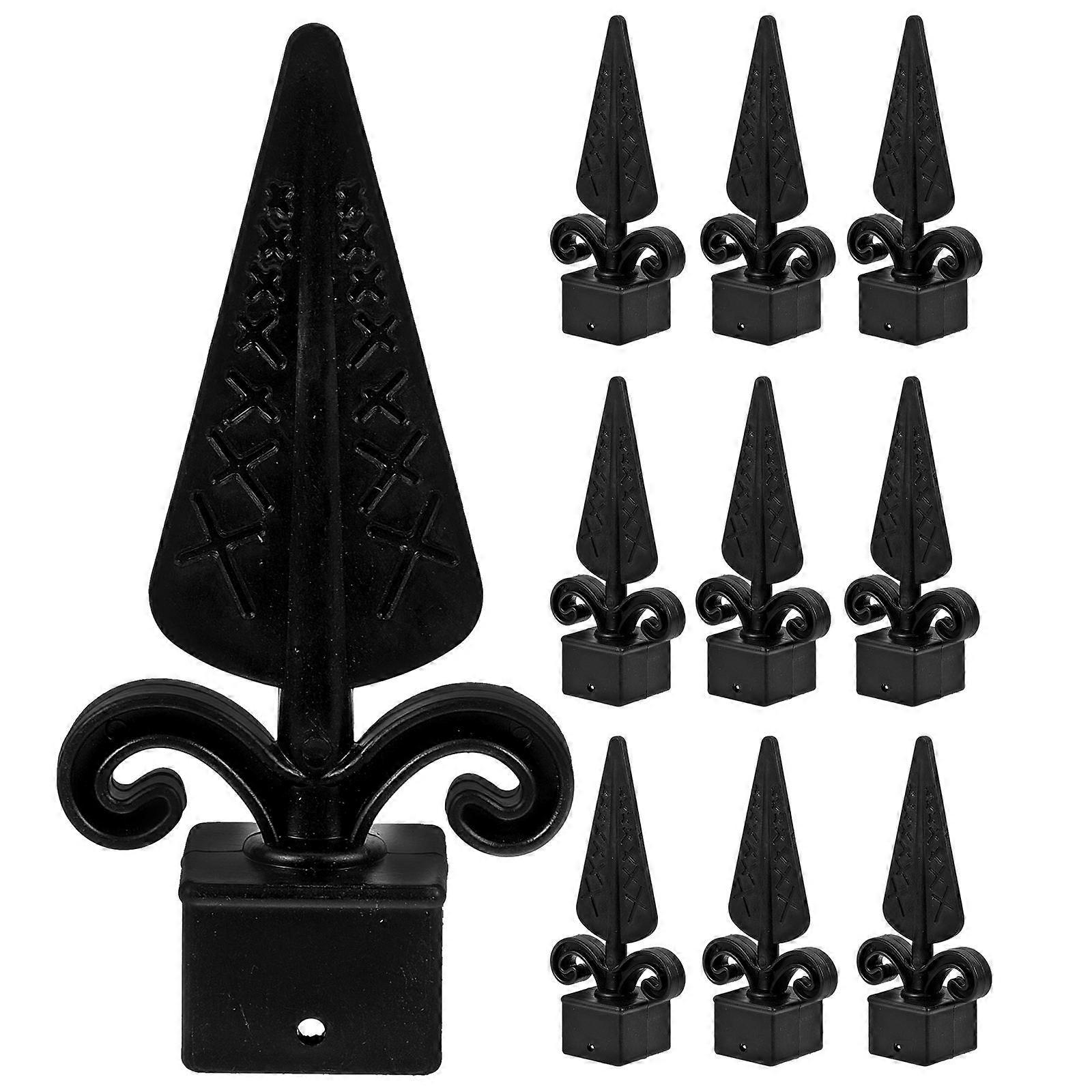 Garden Fence Post Decorative Prevent Splitting Plastic Simple 10Pcs