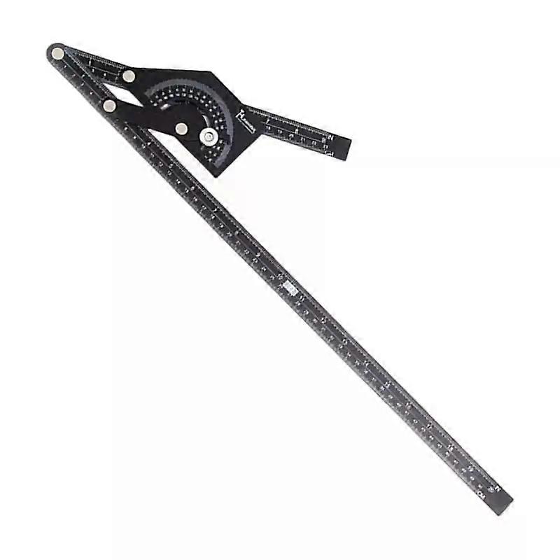 Angle Measuring Tool Aluminum Alloy Rustproof Angle Protractor With High Precision 0-180 Degree Multipurpose Woodworking
