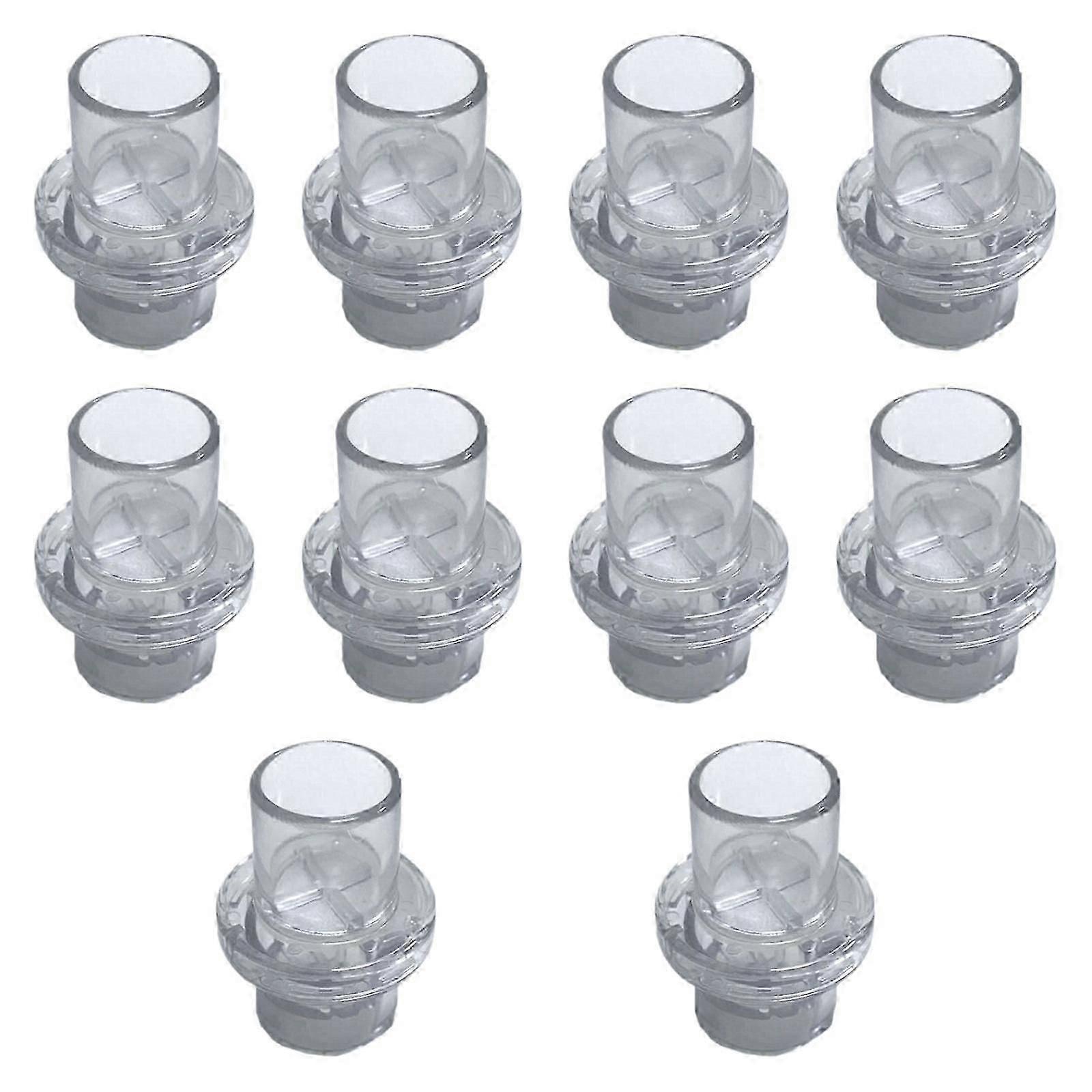 10 Pieces CPR Mask Replacement Single Way Valve Disposable for Home