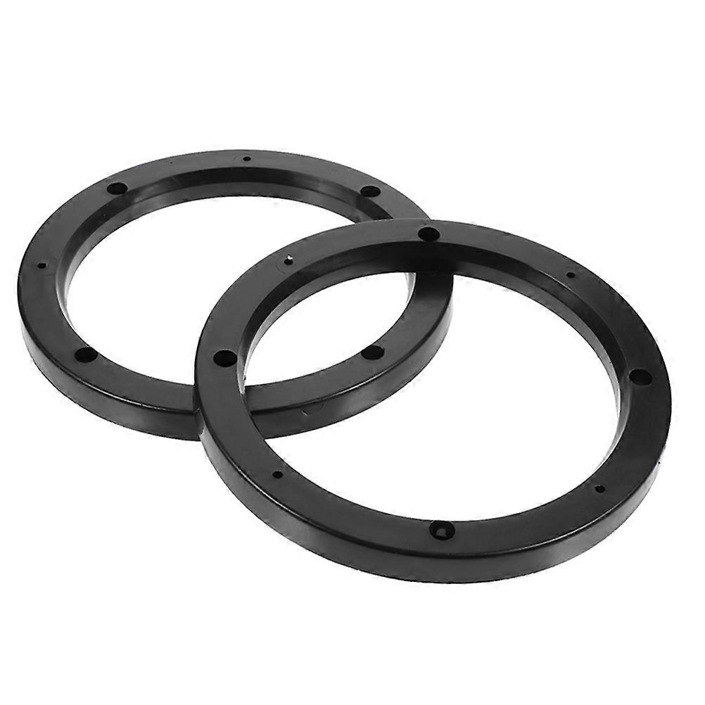 Speaker Adapter Spacer Ring Car Audio Modification Durable Plastic Compatible Wide Range 2Pcs