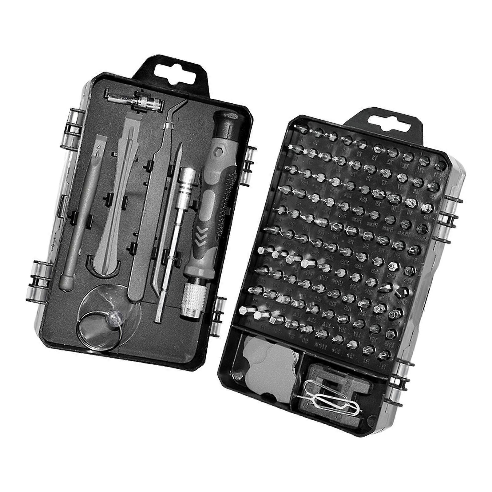114 in 1 Magnetic Screwdriver Set with Precise Bit for Electronics Repair DIY Projects Phones Laptops Small Electronics Multicolor