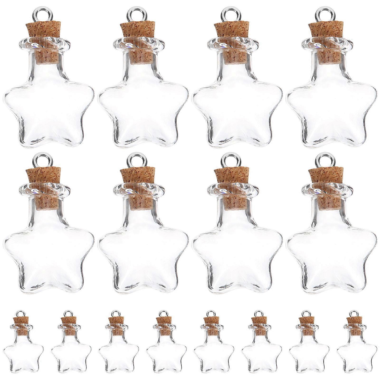 زجاجات صغيرة معلقة زجاجات أمنية زجاجات تخزين دعامة DIY لغرفة النوم 30 قطعة