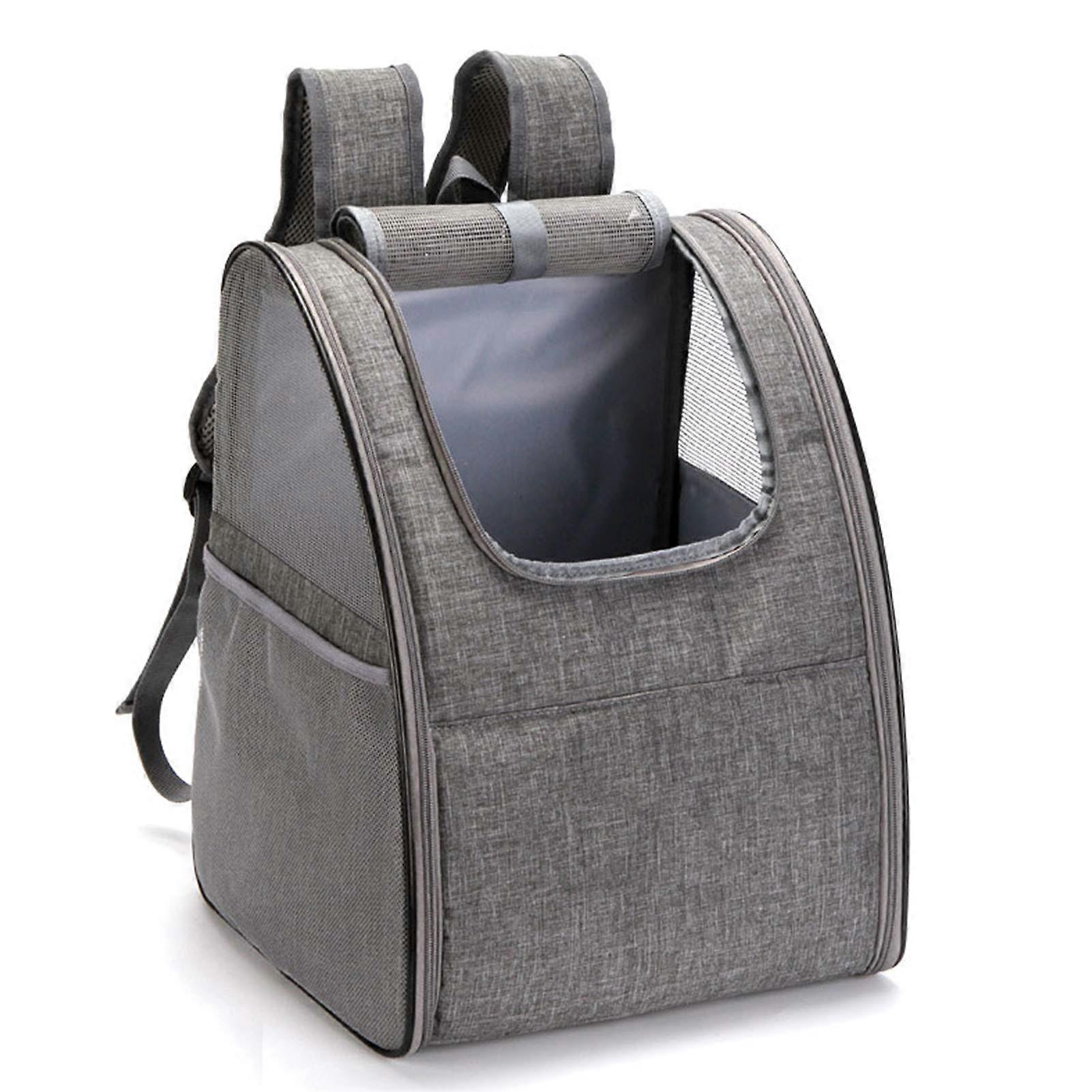 Cat Carrier Backpack Mesh Design, Adjustable Straps, Bottom DualUse Cushion, For Cats And Small Dogs, Travel Hiking