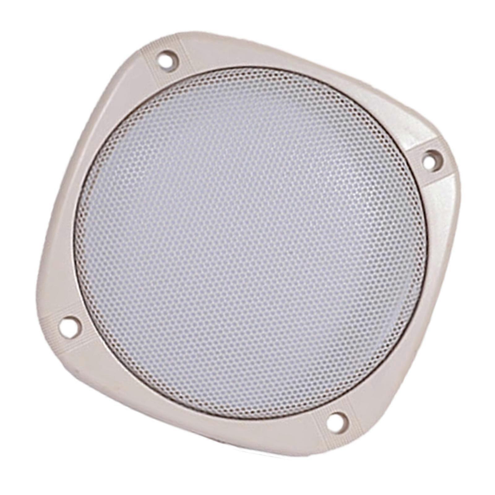 4/5 بوصة مربع مكبر صوت تحويل صافي غطاء سيارة المنزل الصوت الزخرفية دائرة الحديد شبكة مصبغة حماية مكبر الصوت مصبغة 5 بوصة البيج