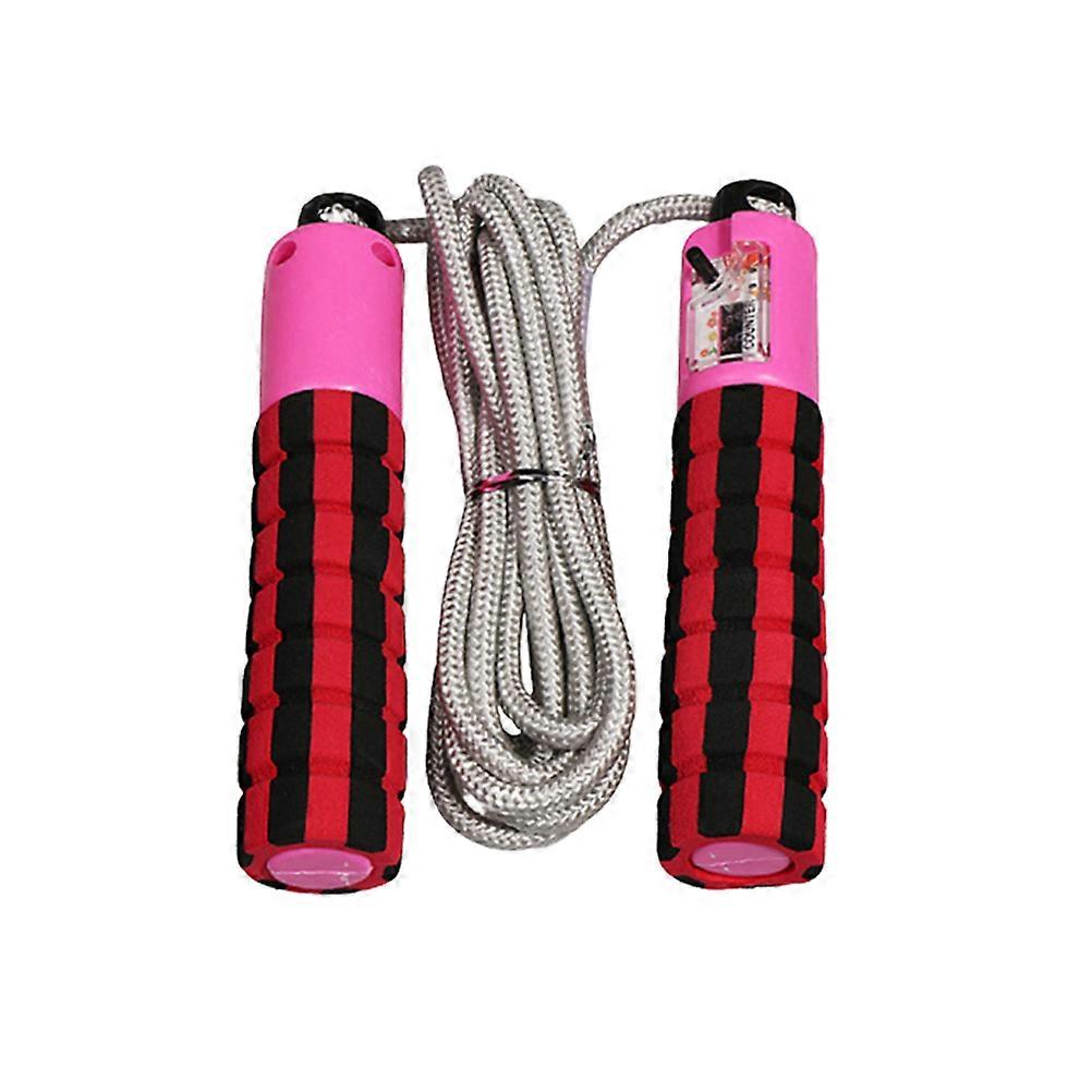Automatic Counting Jump Rope for Exercise Use with Comfortable Foam Grips and Adjustable Length 1PC