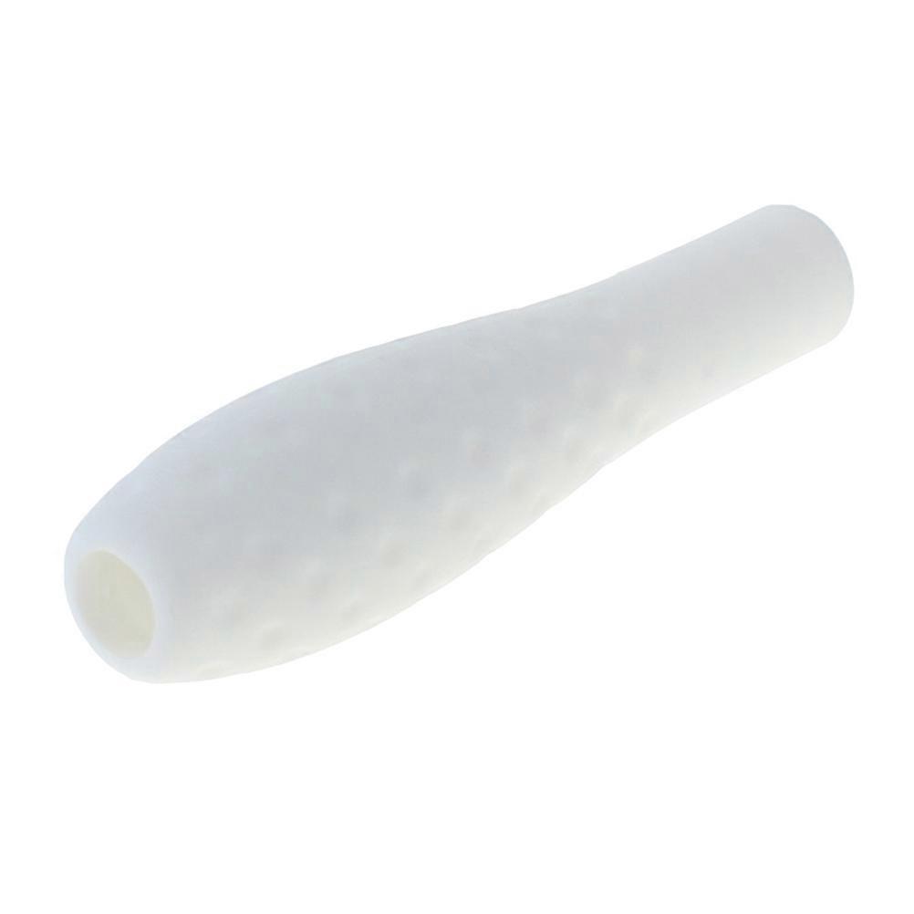 Silicone Stylus Grip for Pencil White Antislip Lightweight Portable Protective Cover 1 Piece