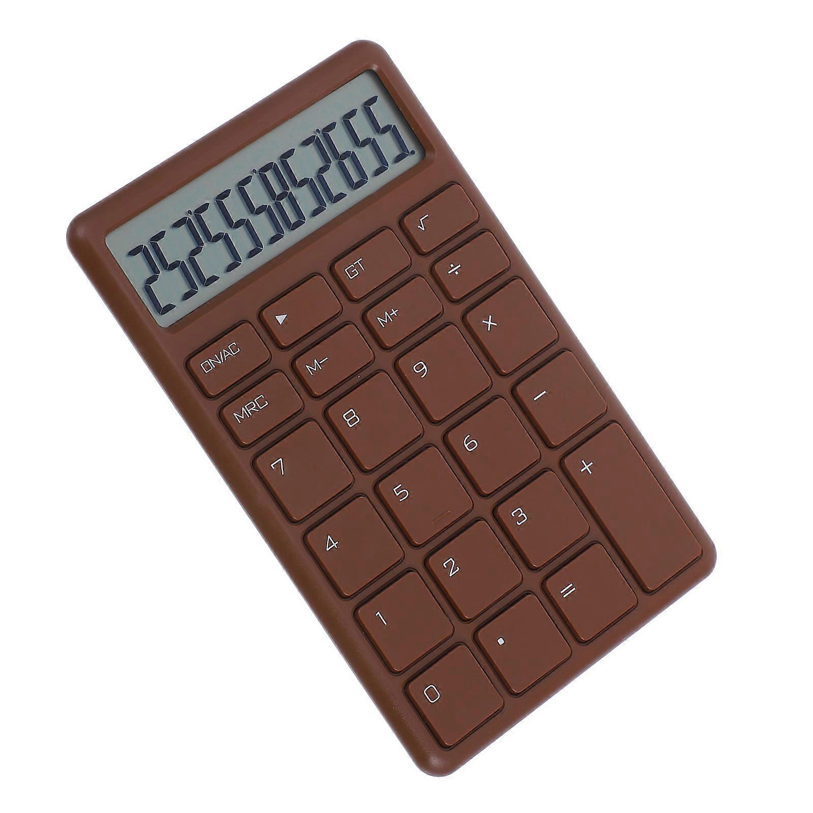 Simple Calculators For Students Portable Mini Coffee 13.60X8.50X0.80CM 1Pack