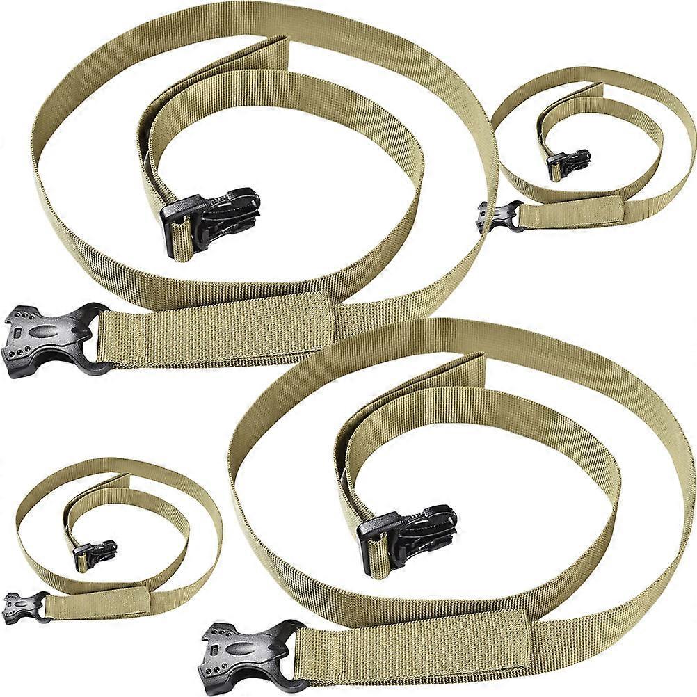 Lashing Straps Cargo Tie-Down Strap Heavy Duty Packing Straps Khaki 135.00X2.50X1.00Cm Securing Items 4Set