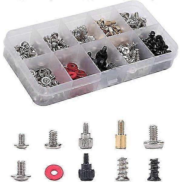 228pcs PC Screw Assortment Kits Set with Plastic Box