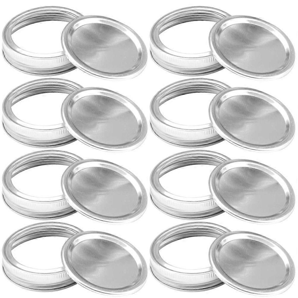 1 Set 24Pcs Practical Air Tight Split Type Aluminum Secure Mason Jar Lids