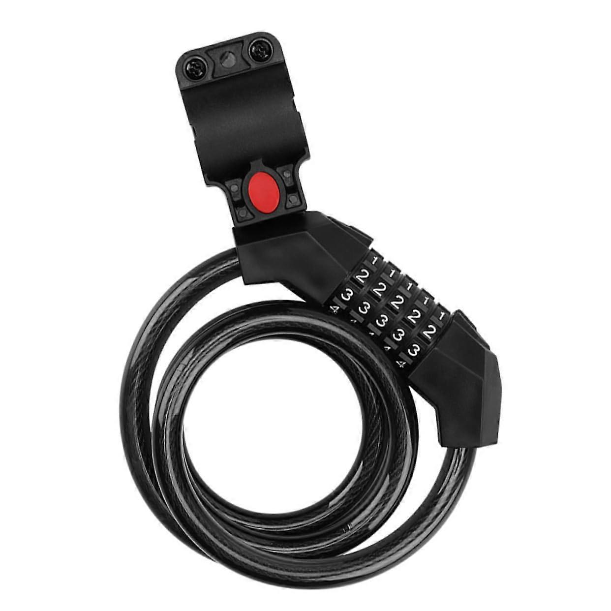 Bicycle Lock Combination Lock Waterproof Rustproof Steel Cable Lock Portable Safe for Bicycles and Bikes
