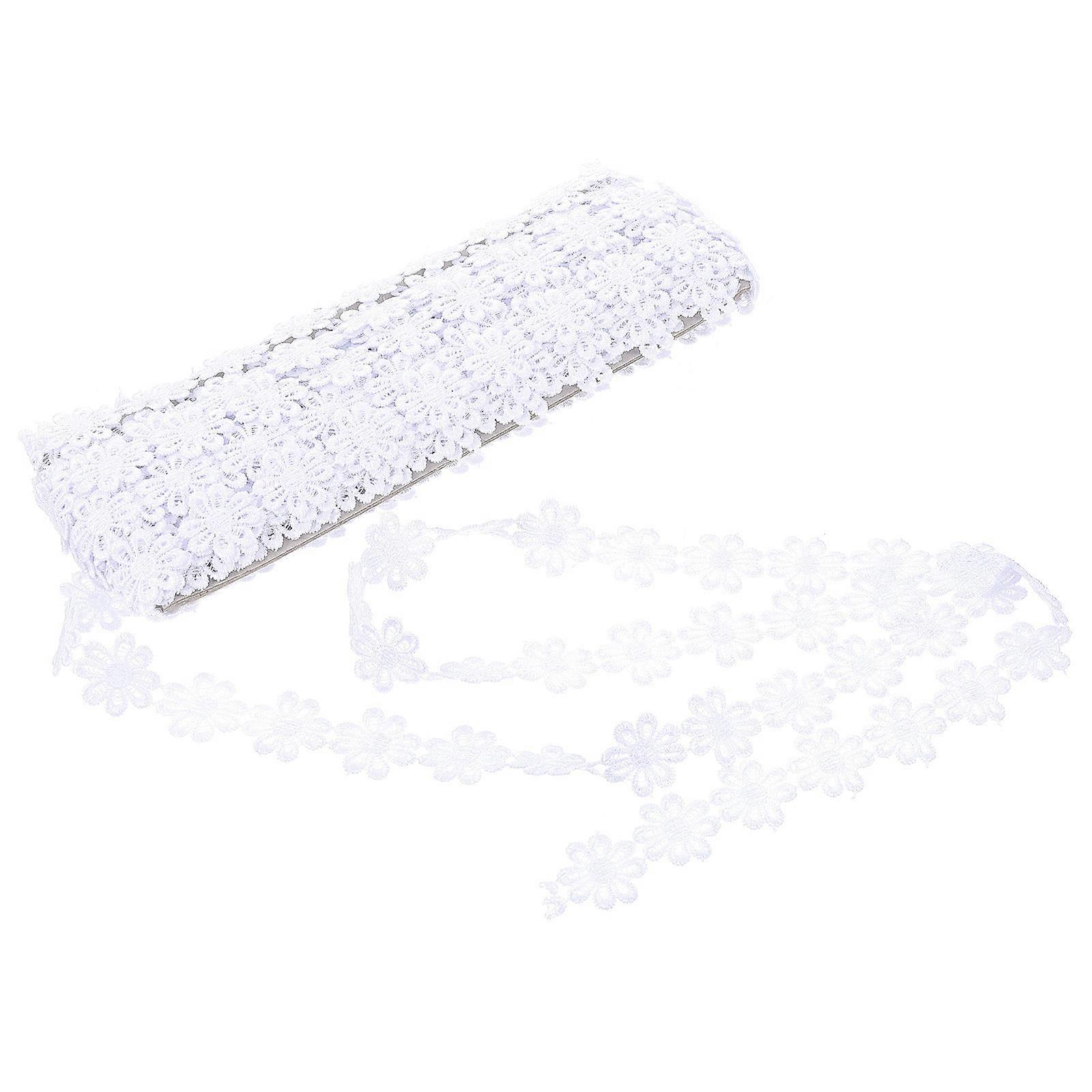 DIY Trim Fabric Lace Accessory For Women In White Color With Rectangular Shape Designed For Various Scene Decoration 1Pcs