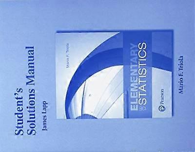Student's Solutions Manual for Elementary Statistics