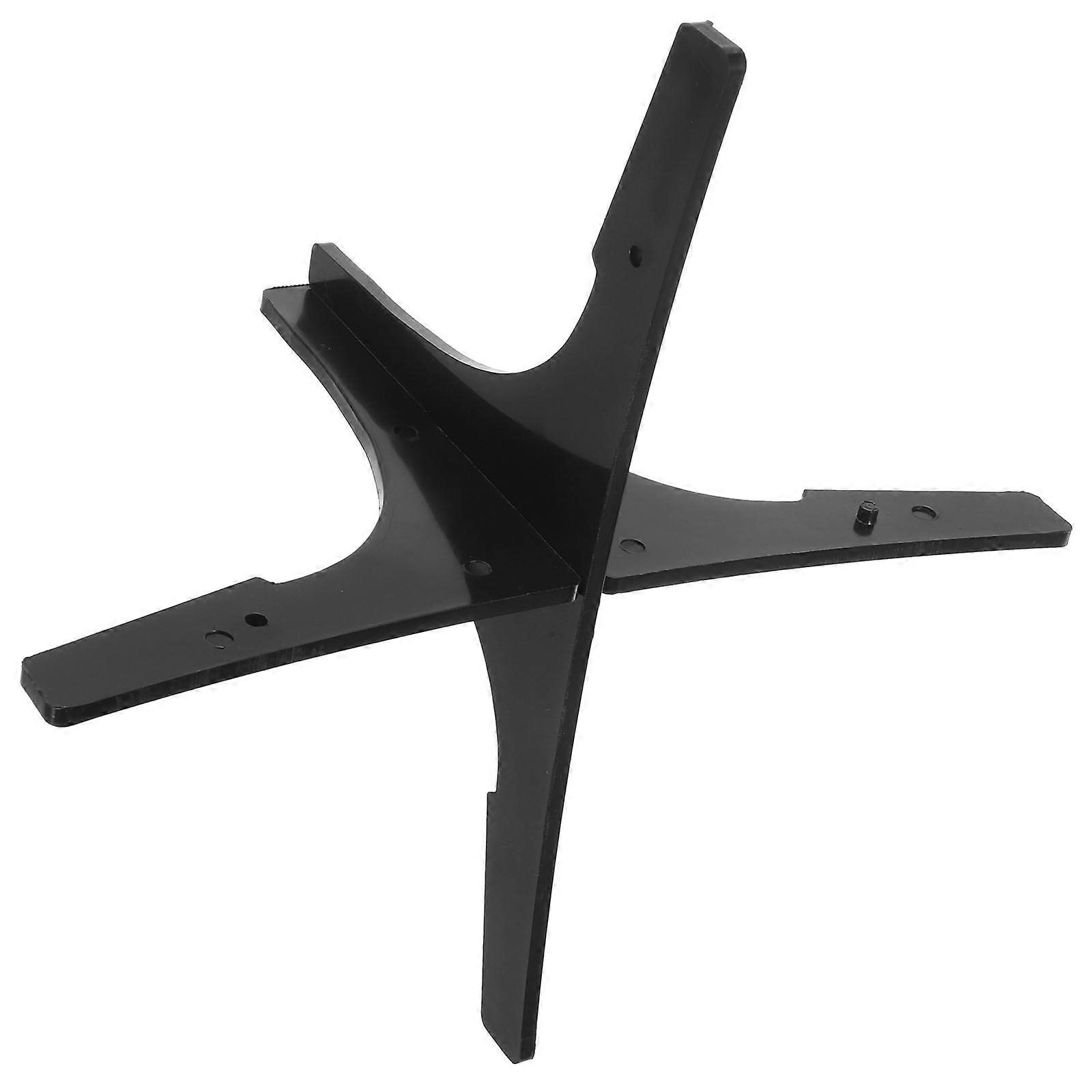 Portable Oboe Stand for Home Black Plastic Musical Instrument Holder with Sturdy Design 7.5 inches