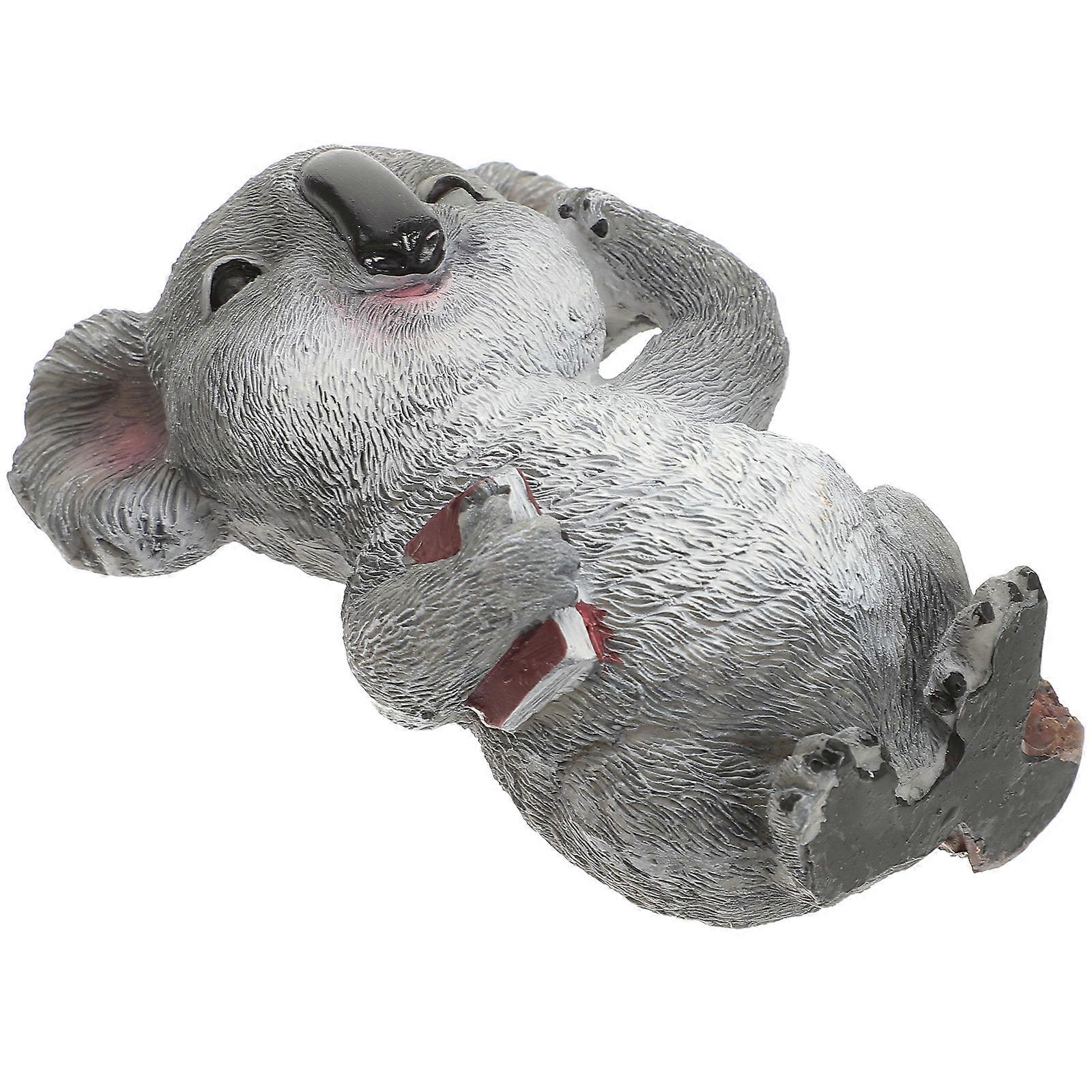 Creative Koala Shaped Pen Holder for Desk Made of Resin Light Brown Color Convenient and 7 inch