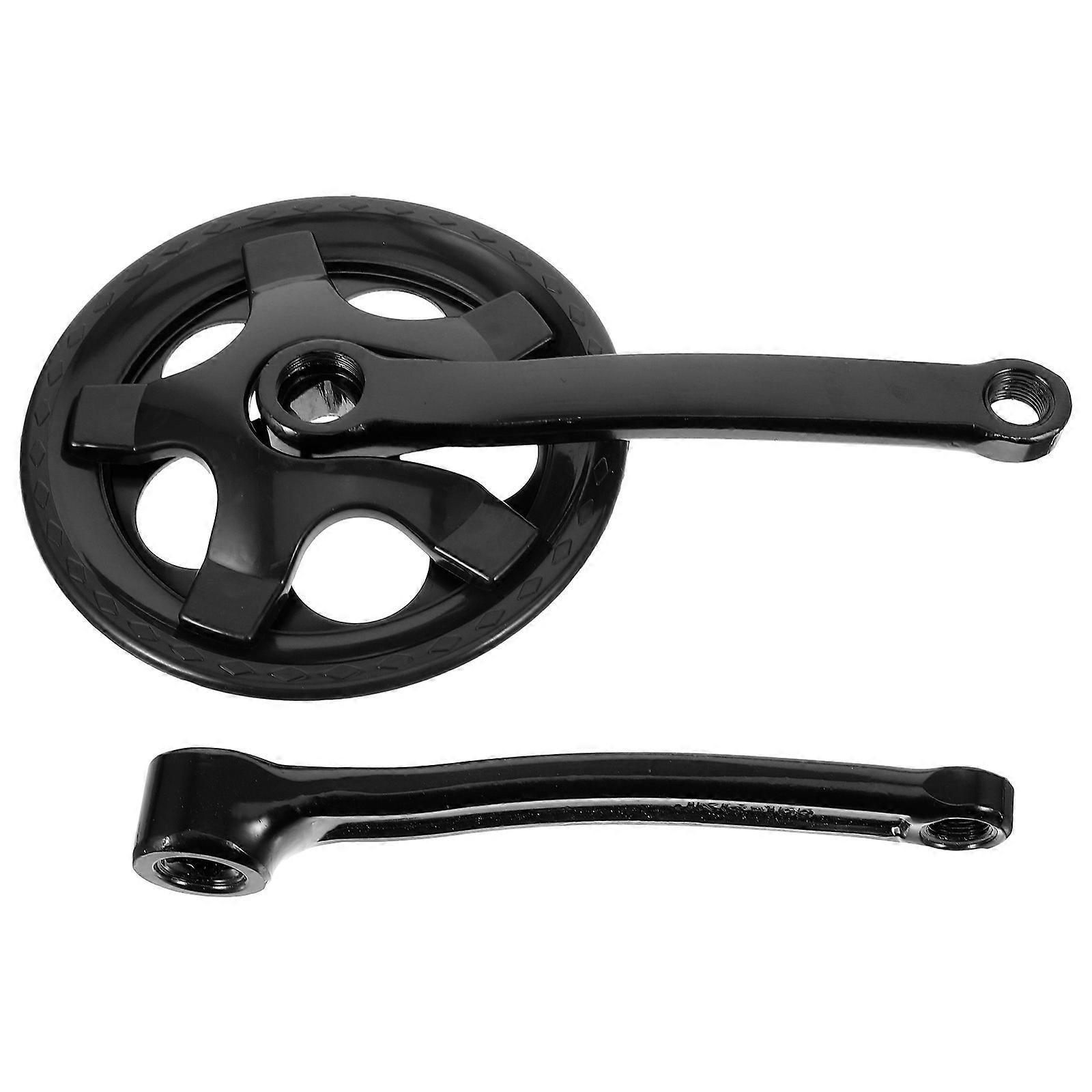 1 Set of Universal Rider Bike Crankset with Square Hole Crank Arm and Sturdy Chainring