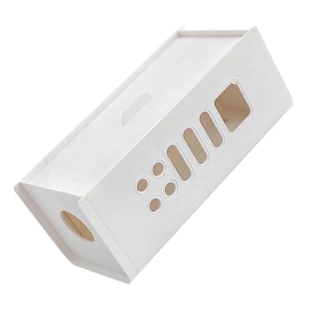 Cable Management Box for Home Use Sturdy Plastic White Various Rooms 7.9x5.1x3.5 Inches
